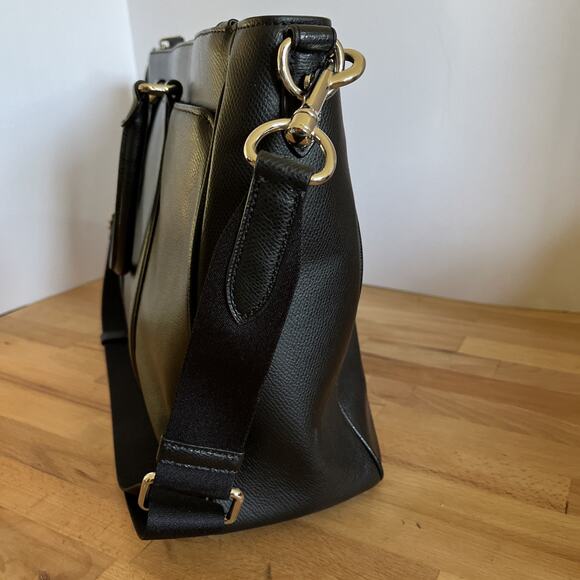 COACH Black Leather Metropolitan 2 Way Business Bag 71695 Academia Messenger - Picture 4 of 16